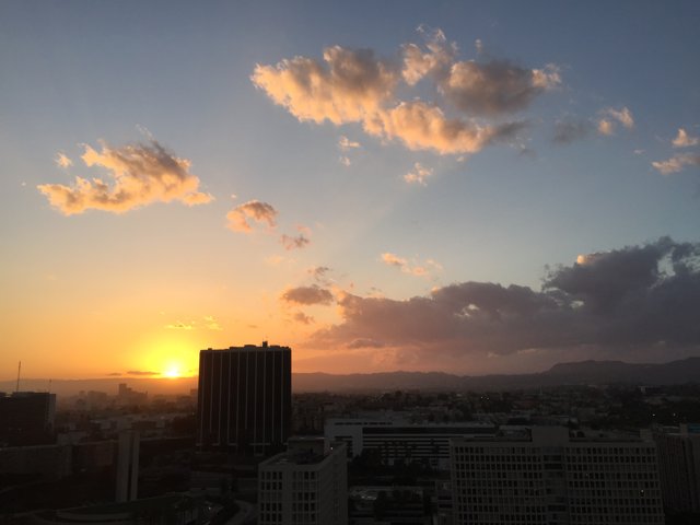 Golden Glow over Los Angeles