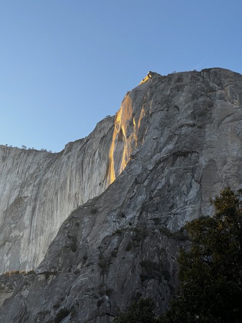 Sun-Kissed Yosemite Peak