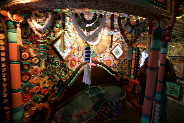 Vibrant Folk Art Interior of Meow Wolf Installation