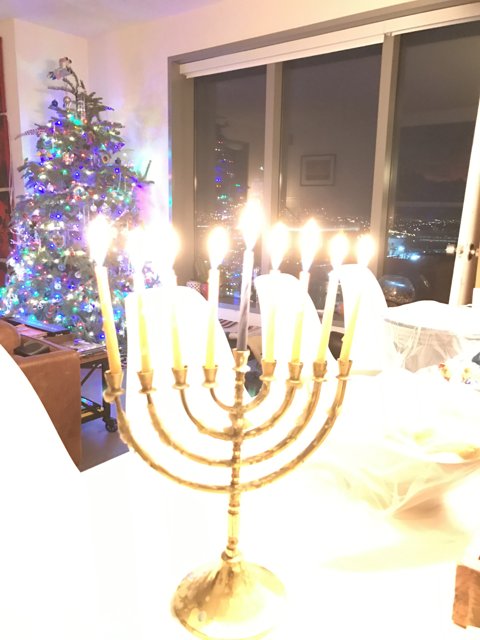 Celebration of Hanukkah and Christmas
