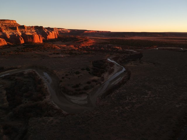 Serene Sunset in the Canyon
