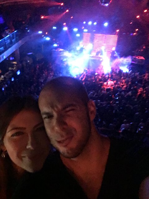 Nightclub Selfie with Lori S and Dave B
