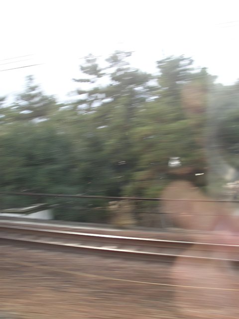 High-Speed Train in Motion