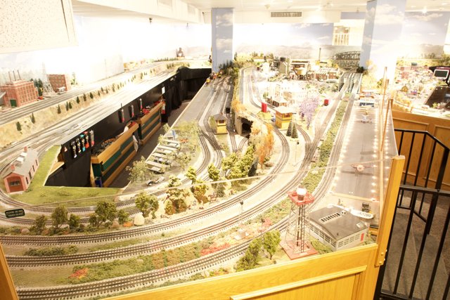 Miniature Train Track in a Shopping Mall