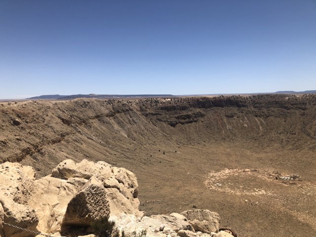 Volcano Crater in the Desert