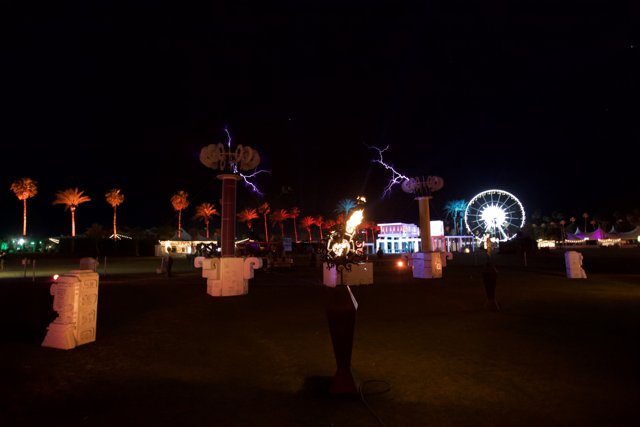 Fun and Fireworks at Coachella's Ferris Wheel