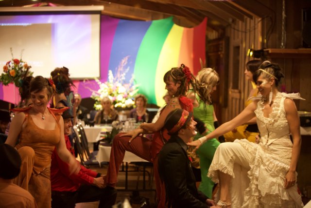 Rainbow Wedding Party