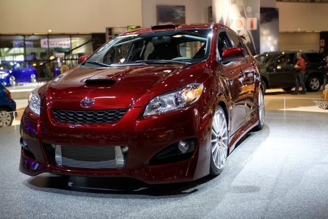 Red Toyota Corolla on Display at LA Auto Show