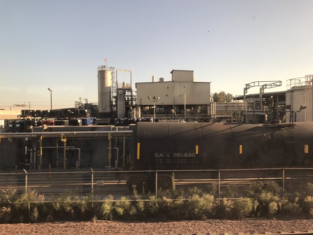 Industrial Train at the Refinery