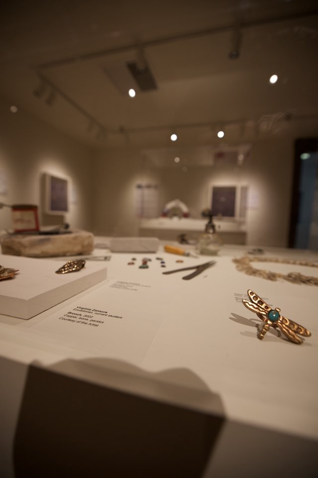 Museum Display of Indigenous Jewelry and Artifacts