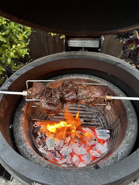 Smoky Mutton on the Grill