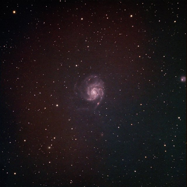 M101 Pinwheel Galaxy in Narrowband SHO Palette