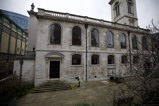 Historic Church Building on Overcast London Day