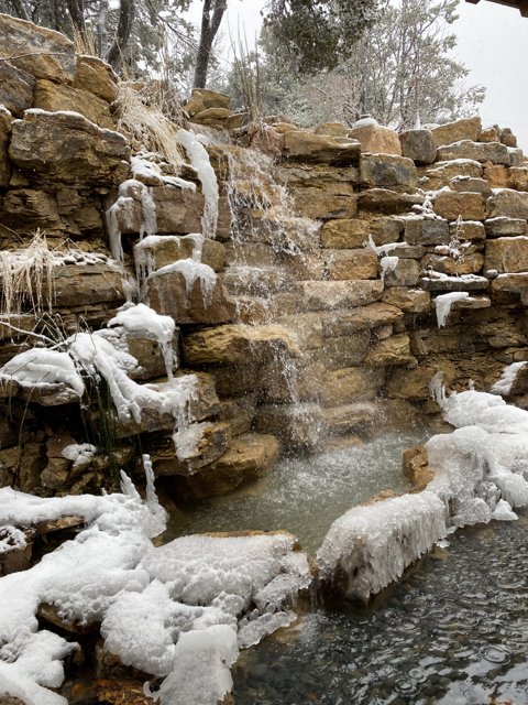 Winter Wonderland Waterfall