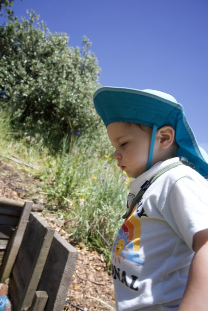 Toddler Exploration at Alemany Farm Earth Day Celebration