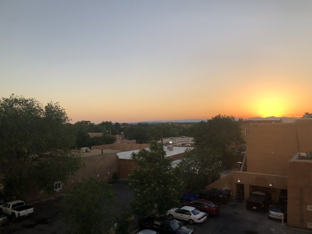 Sunset over the Parking Lot
