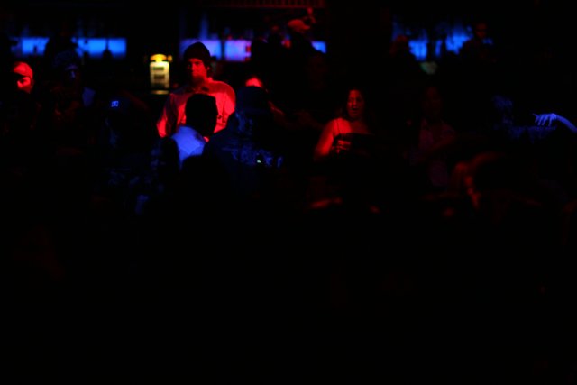 Blue-lit Crowd at Funktion XXXL and Silver Nightclub