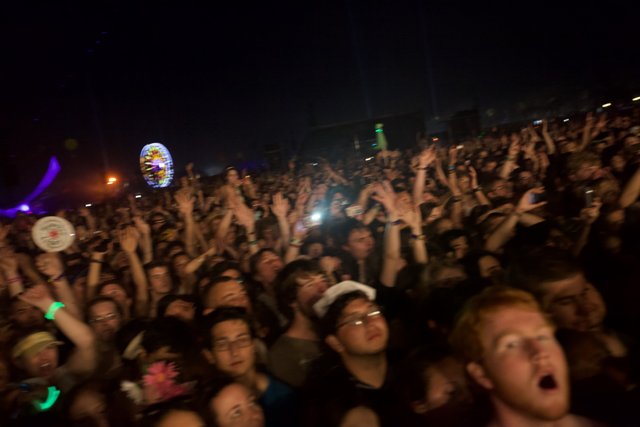 Saturday Night Crowd at Coachella Music Festival
