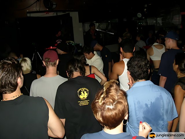Nightclub Crowd at July 4th Bash