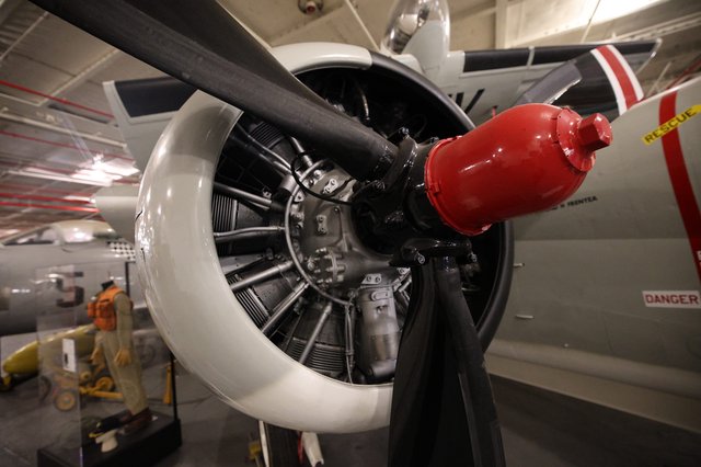 Radial Engine and Propeller of Historic Aircraft