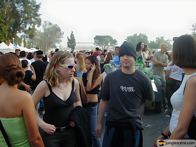 Sunglasses and Hats at Audiotistic 2002