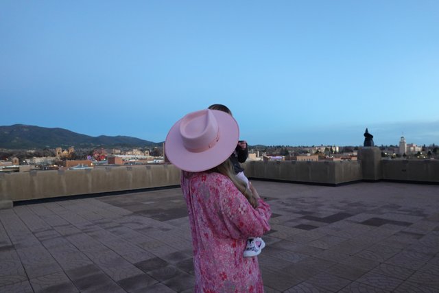 Pretty in Pink on the Roof