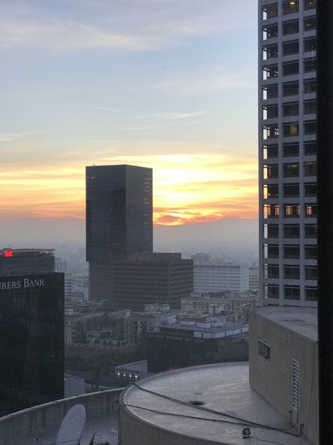 Urban Sunset in Los Angeles