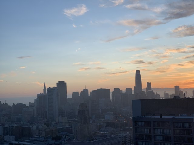 San Francisco's Metropolis at Sunset