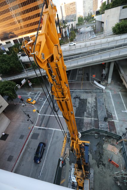 Construction Crane in Action