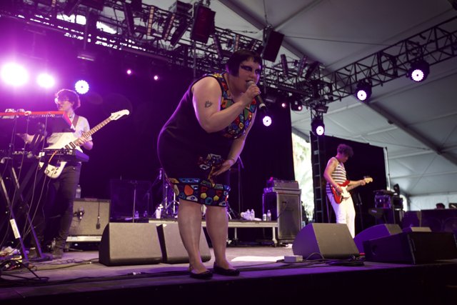 Beth Ditto and the Musicians on Stage at Coachella 2010