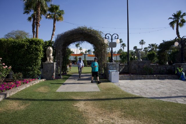 Serene Paths and Lush Palms: A Day at Coachella 2024