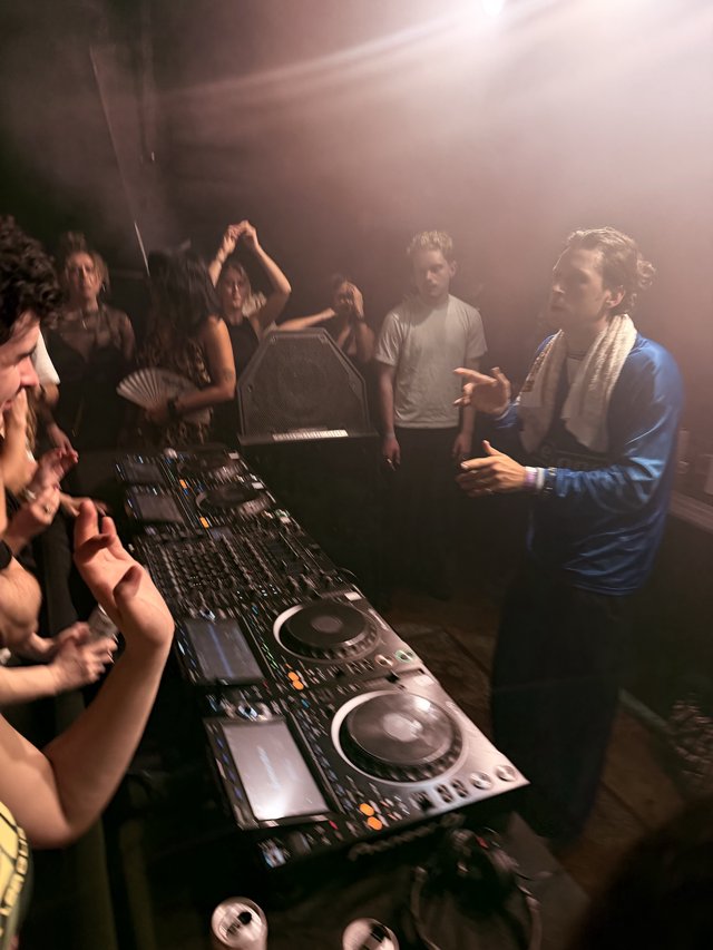 DJ Performance in Intimate Underground London Club