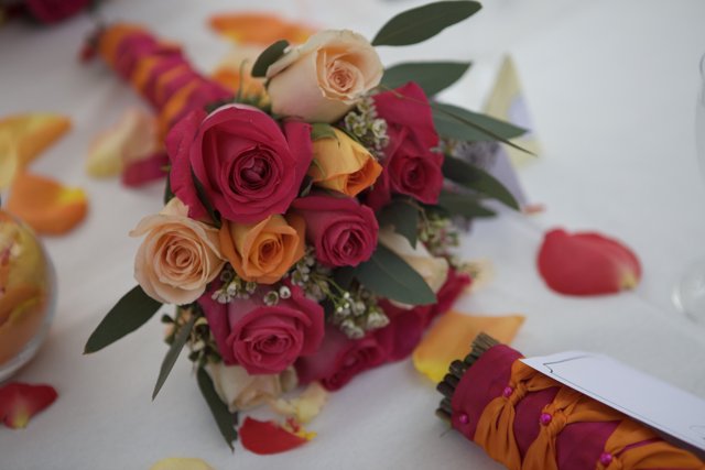 A Vibrant Bouquet for the Hertz Wedding