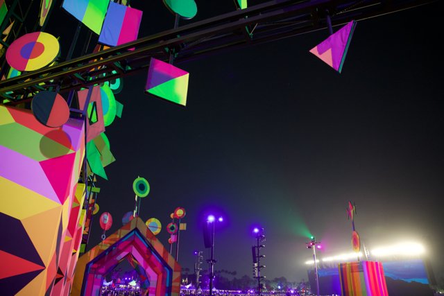 Neon Nights: Color and Light at Coachella 2024