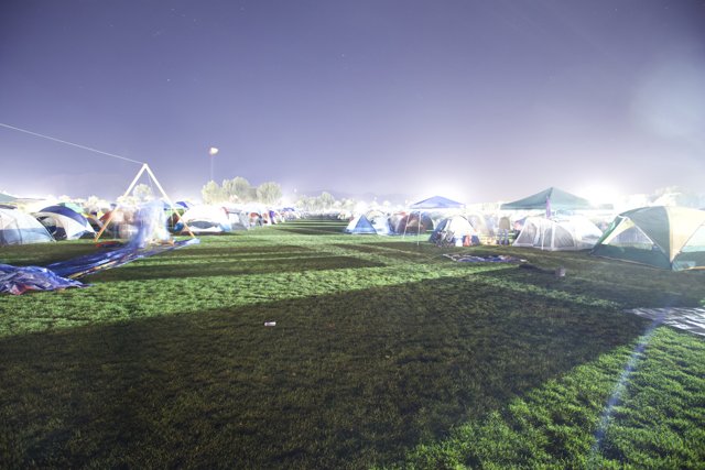 Nighttime Camping at Coachella 2009