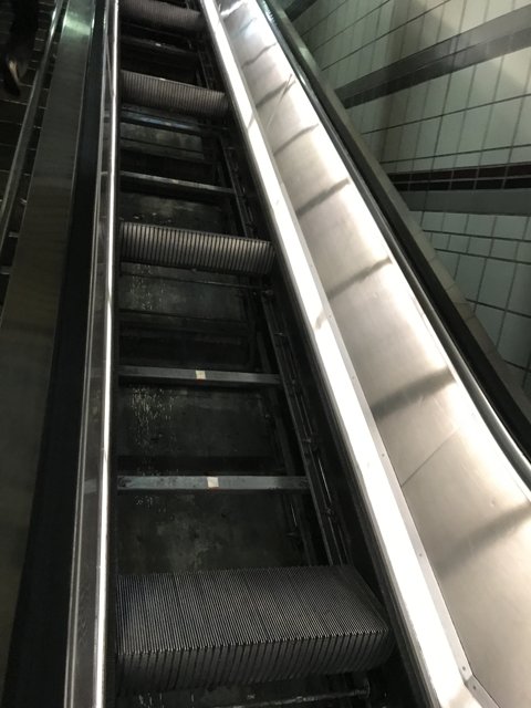 A view of the Terminal escalator