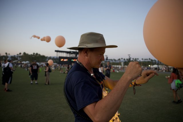 Balloon Artistry at Sunset
