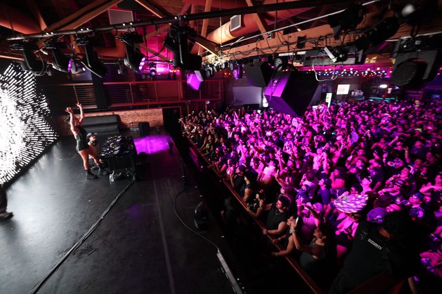 Packed Crowd Electrified by DJ at Wobbleland 2026