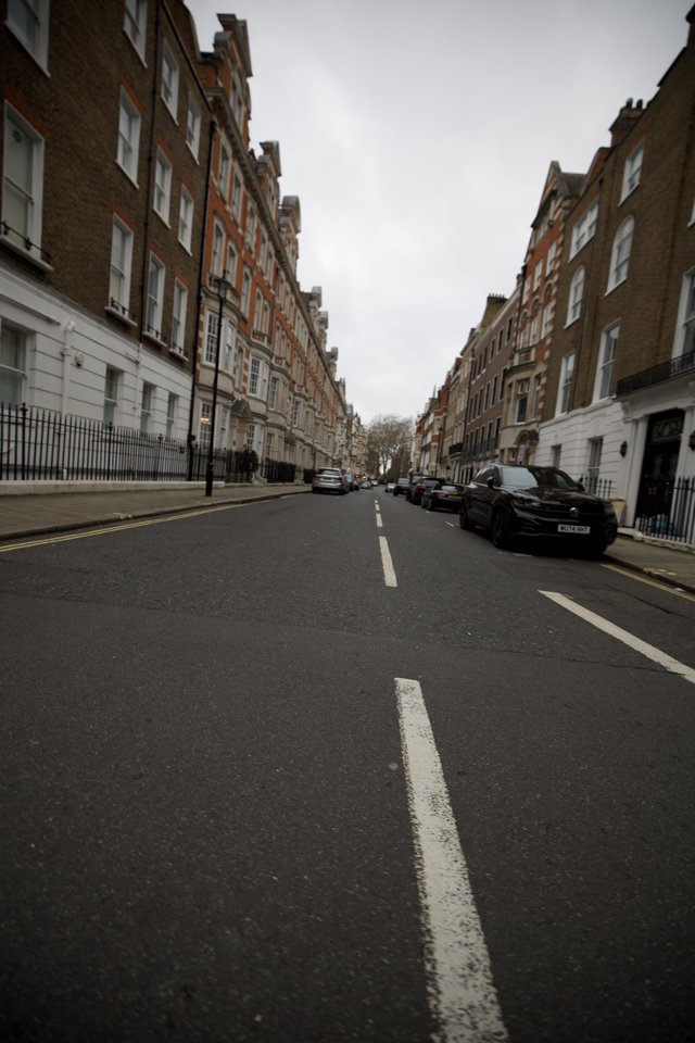 Overcast Day on a Classic London Residential Street