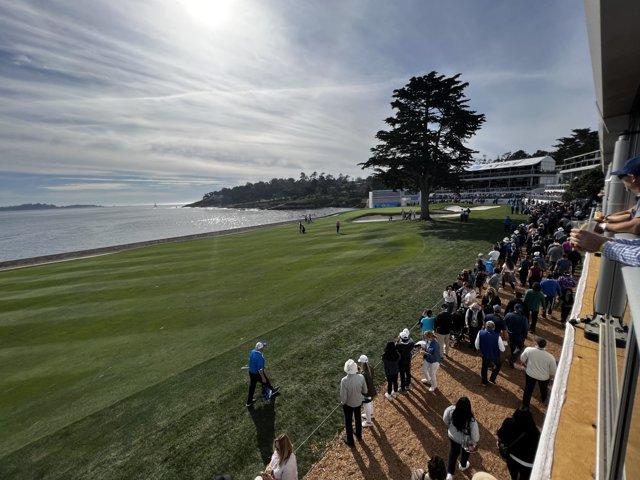Watching the Game at Pebble Beach Golf Links