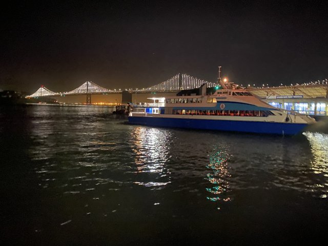 Night Ferry on the Bay