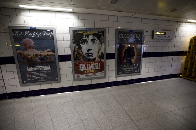London Underground Station Advertising Posters Display