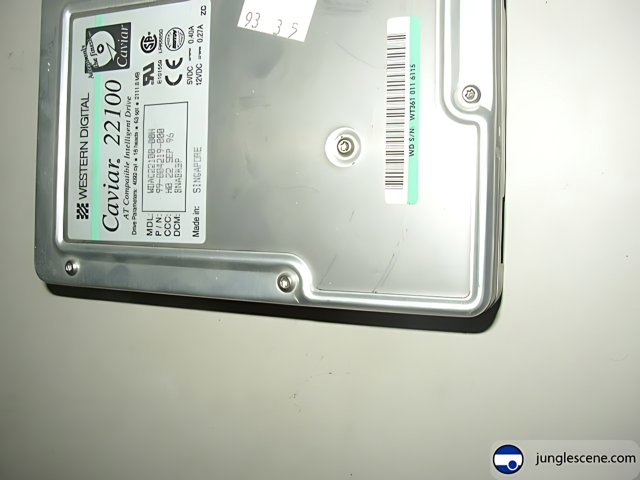 Vintage Hard Drive with Sticker