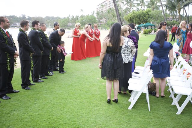 A Red Affair: Wedding on the Lawn