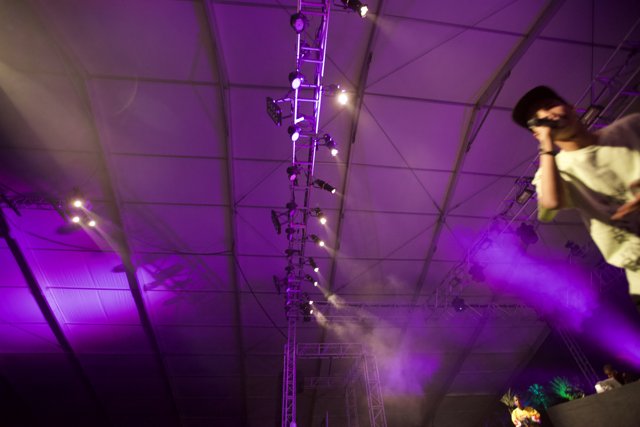 Purple Haze Man on Stage