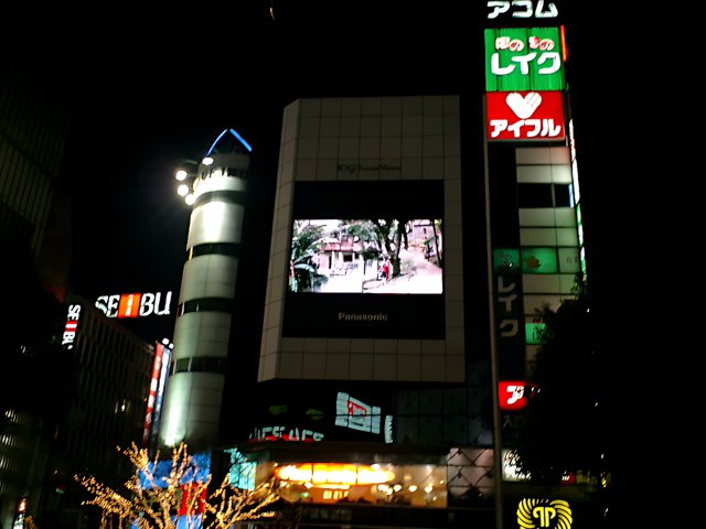 Metropolis Screen on Tokyo Skyline