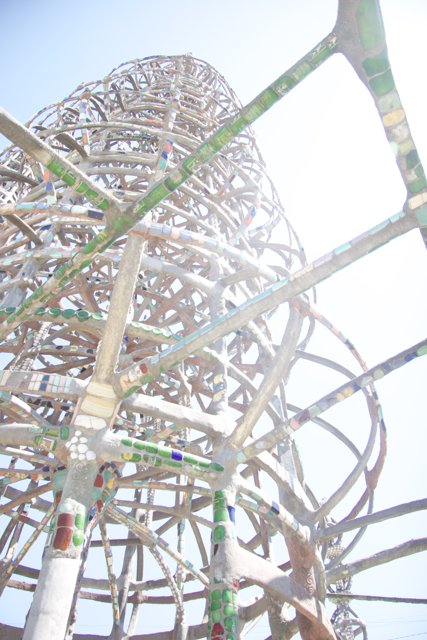 Fun Spiral Coaster in the Amusement Park