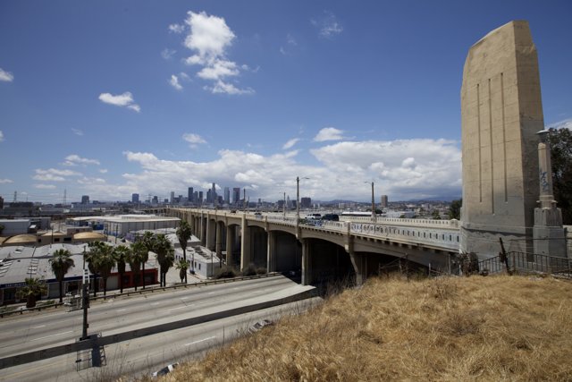 Los Angeles Metropolis from West Side of 101 Freeway