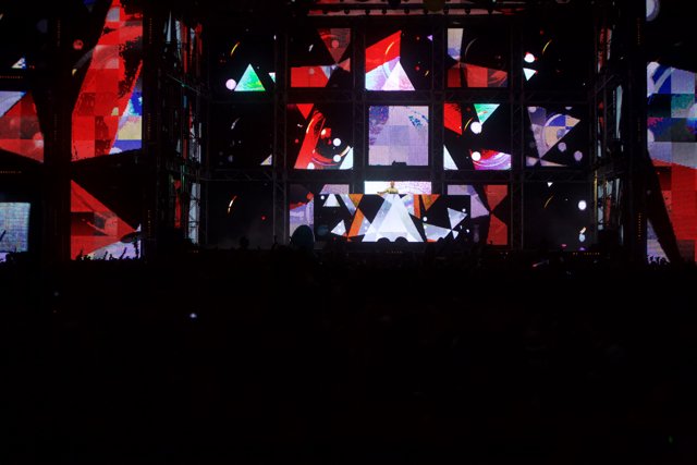 Colorful Geometry Takes Over Coachella Stage