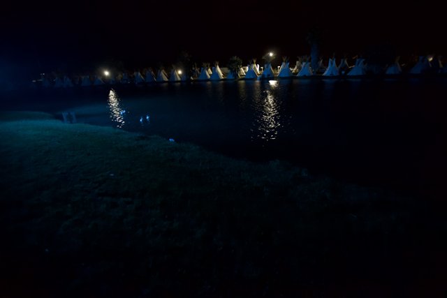 Nightlights on the Altadena Lake